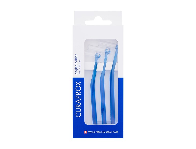 Zahnbürstenhalter Curaprox UHS 470 Angled Holder Blue 3 St.
