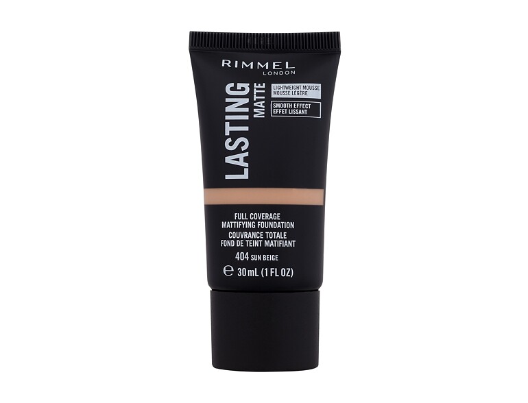Foundation Rimmel London Lasting Matte Full Coverage 30 ml 404 Sun Beige