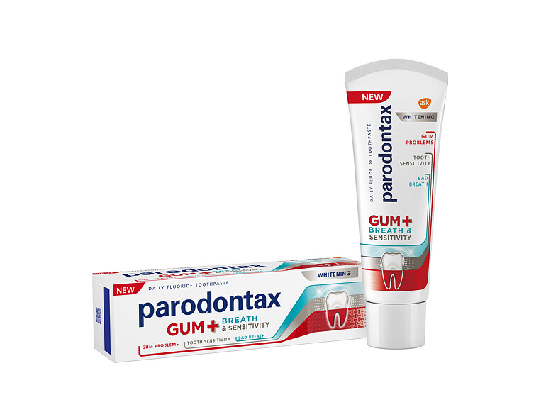 Dentifricio Parodontax Gum+ Breath & Sensitivity Whitening 75 ml