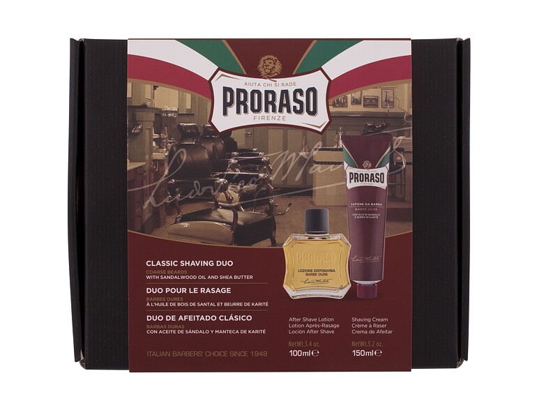 Lotion après-rasage PRORASO Red Classic Shaving Duo 100 ml Sets