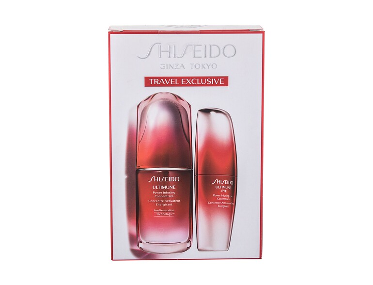 Siero per il viso Shiseido Ultimune Power Infusing Set 50 ml scatola danneggiata Sets