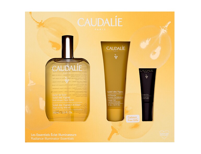 Körperöl Caudalie Soleil Des Vignes Radiance Illuminator Essentials 100 ml Beschädigte Schachtel Sets