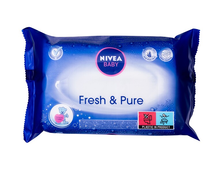 Lingettes nettoyantes Nivea Baby Fresh & Pure 63 St.