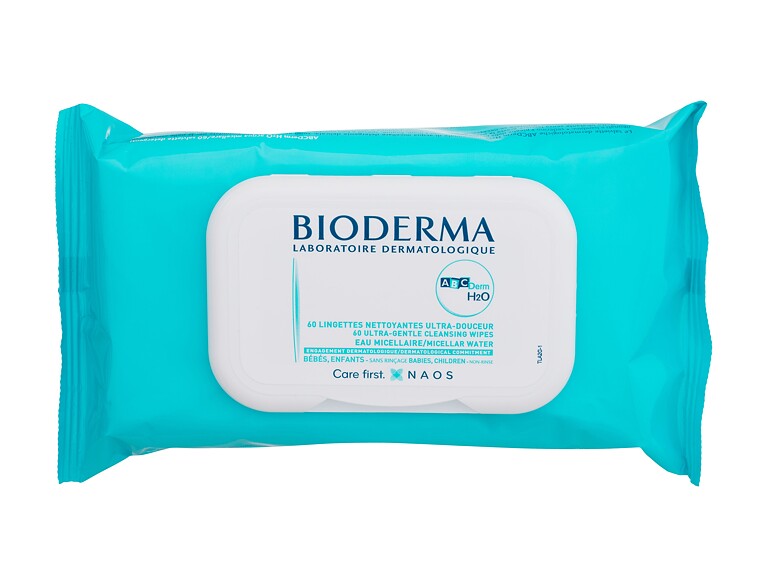 Lingettes nettoyantes BIODERMA ABCDerm H2O Micellar Wipes 60 St.