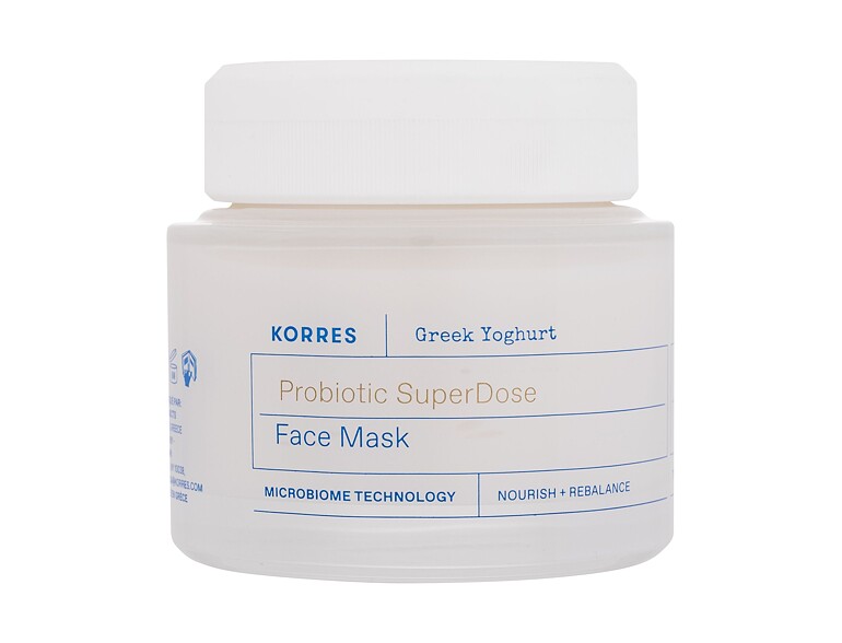 Maschera per il viso Korres Greek Yoghurt Probiotic SuperDose Face Mask 100 ml
