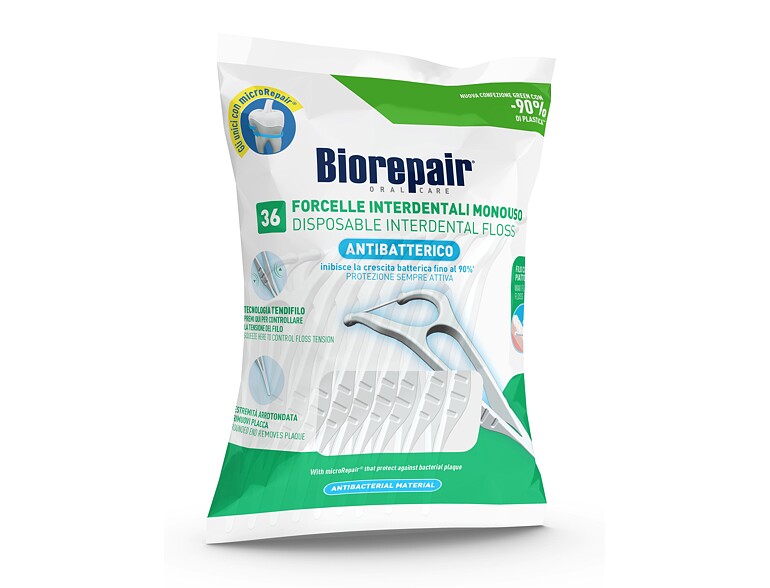 Zahnseide Biorepair Antibacterial Disposable Interdental Floss 36 St.