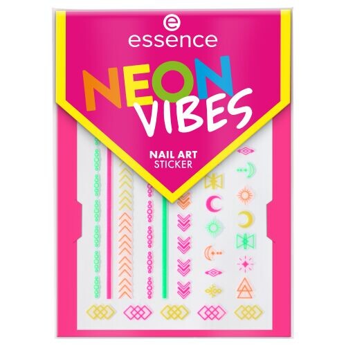 Decorazioni per le unghie Essence Nail Stickers Neon Vibes 1 Packung