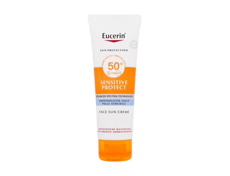 Protezione solare viso Eucerin Sun Sensitive Protect Face Sun Creme SPF50+ 50 ml