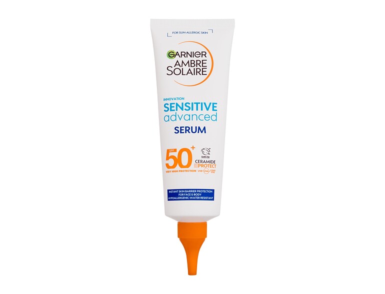 Sonnenschutz Garnier Ambre Solaire Sensitive Advanced Serum SPF50+ 125 ml Beschädigte Schachtel
