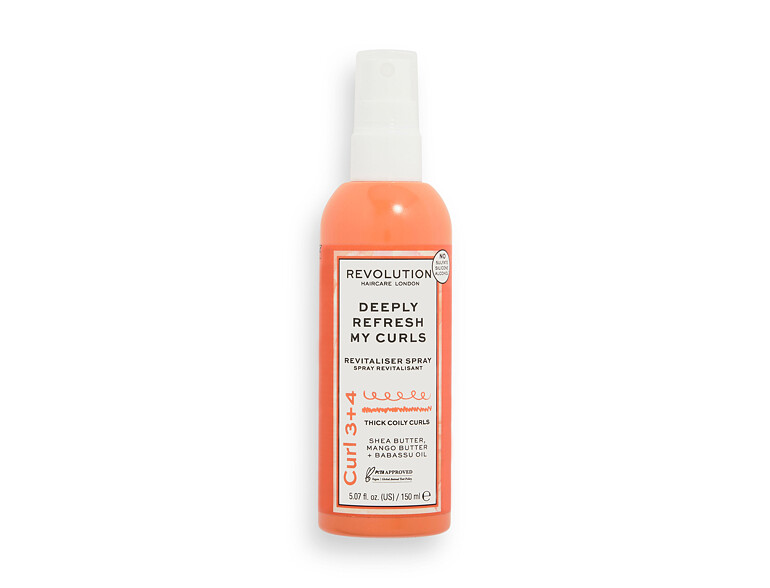 Pflege ohne Ausspülen Revolution Haircare London Curl 3+4 Deeply Refresh My Curls Revitaliser Spray 150 ml