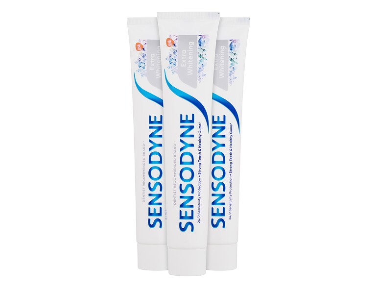 Zahnpasta  Sensodyne Extra Whitening Trio 3x75 ml Beschädigte Verpackung
