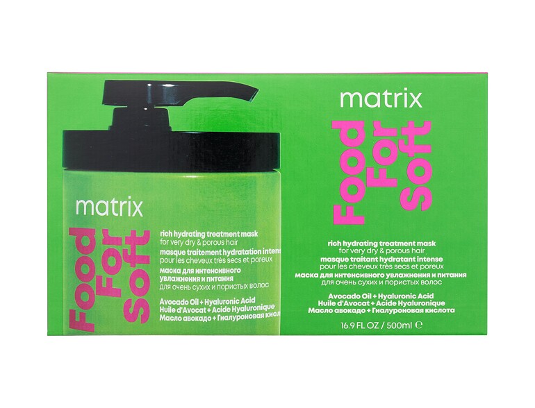 Haarmaske Matrix Food For Soft Rich Hydrating Treatment Mask 500 ml Beschädigtes Flakon