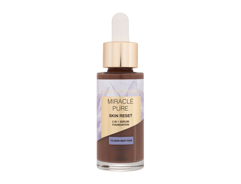 Foundation Max Factor Miracle Pure Skin Reset 2in1 Serum Foundation 30 ml 100-110 Very Deep