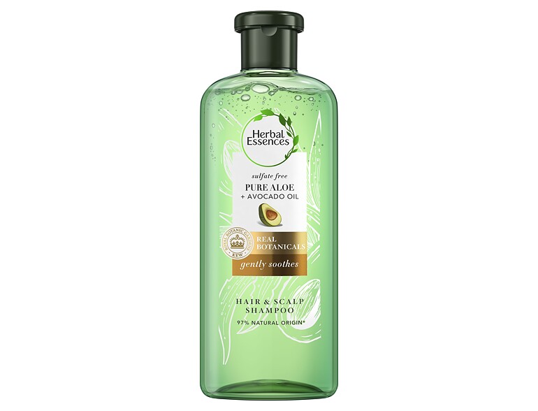 Shampoo Herbal Essences Pure Aloe + Avocado Oil Gently Soothes Shampoo 380 ml