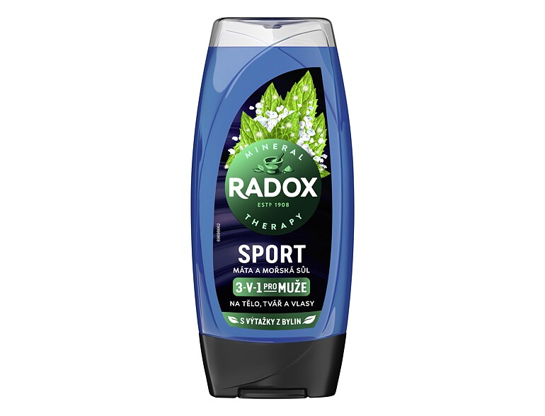 Duschgel Radox Sport Mint And Sea Salt 3-in-1 Shower Gel 225 ml