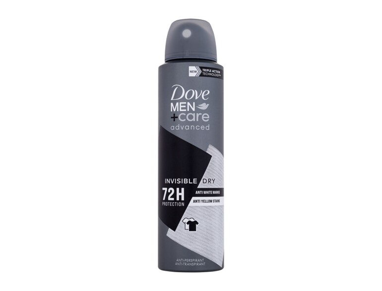 Antiperspirant Dove Men + Care Advanced Invisible Dry 72H 150 ml Beschädigtes Flakon