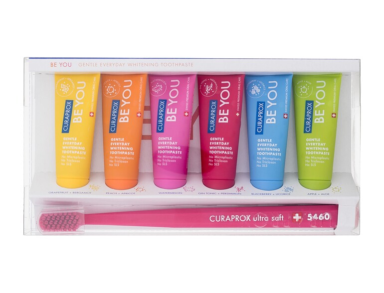 Zahnpasta  Curaprox Be You Gentle Everyday Whitening Toothpaste Combipack 6x10 ml Beschädigte Schachtel Sets
