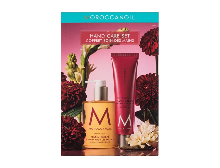 Flüssigseife Moroccanoil Dahlia Rouge Hand Care Set 360 ml Sets