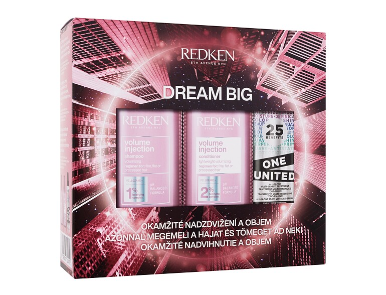 Shampoo Redken Volume Injection Dream Big 300 ml Beschädigte Schachtel Sets