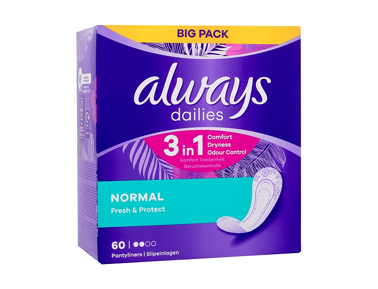 Slipeinlage Always Daily Fresh Normal Odour Lock 60 St. Beschädigte Schachtel