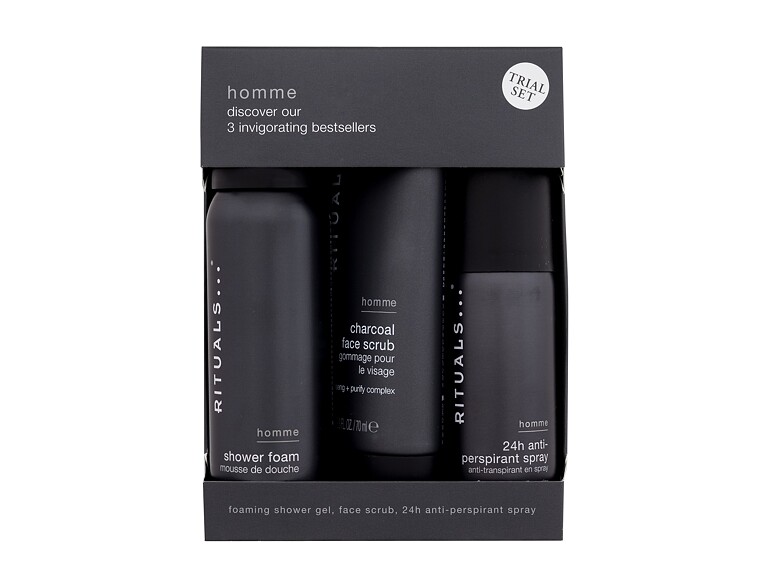Duschschaum  Rituals Homme 3 Invigorating Bestsellers 50 ml Beschädigte Schachtel Sets