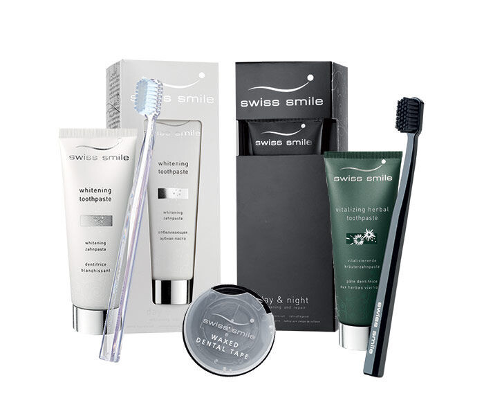 Zahnpasta  swiss smile Day & Night Whitening And Repair 75 ml Beschädigte Schachtel Sets