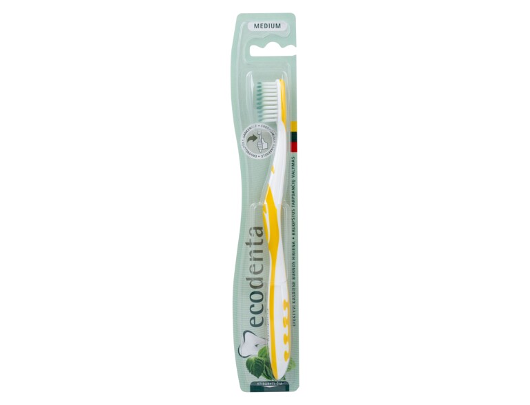 Spazzolino da denti Ecodenta Toothbrush Medium 1 St. Yellow