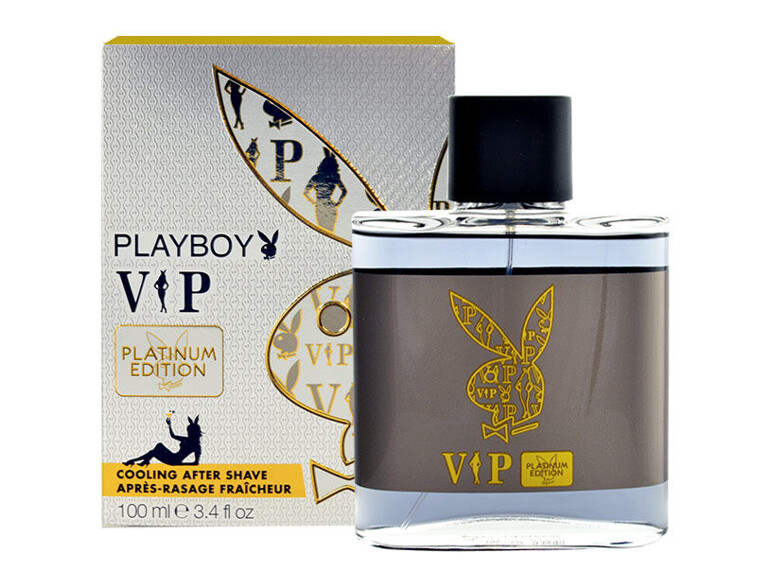 Lotion après-rasage Playboy VIP Platinum Edition For Him 100 ml boîte endommagée