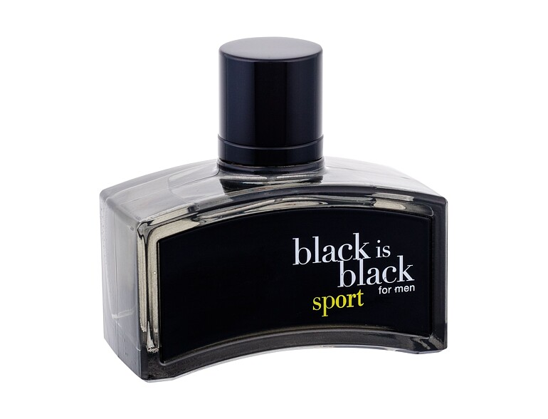Eau de Toilette Nuparfums Black is Black Sport 100 ml scatola danneggiata