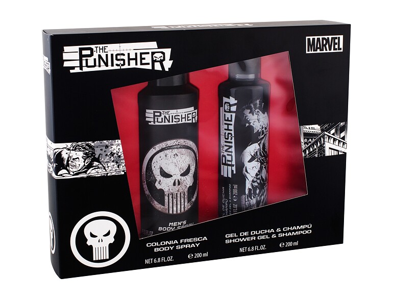 Duschgel Marvel The Punisher 200 ml Beschädigte Schachtel Sets