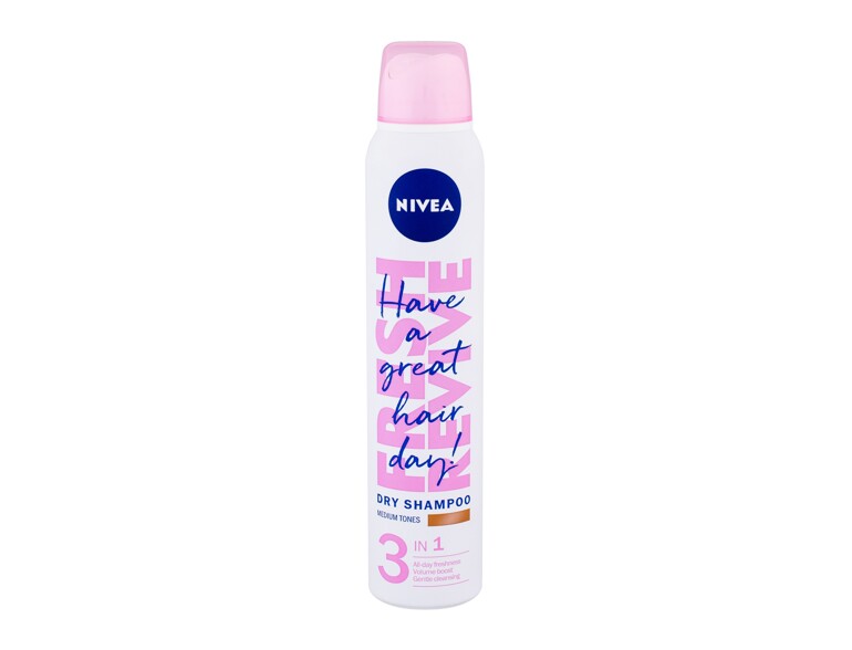 Trockenshampoo Nivea Fresh & Mild Medium Hair Tones 200 ml Beschädigtes Flakon
