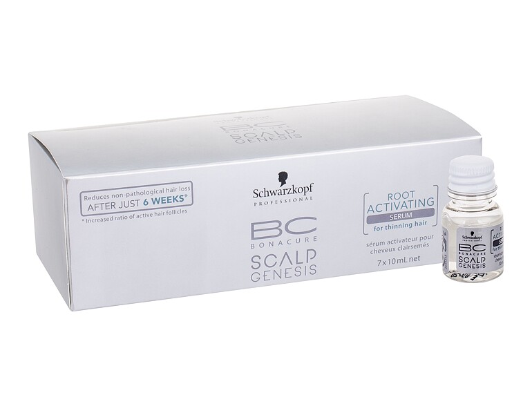 Mittel gegen Haarausfall Schwarzkopf Professional BC Bonacure Scalp Genesis  Root Activating Serum 7x10 ml Beschädigte Schachtel