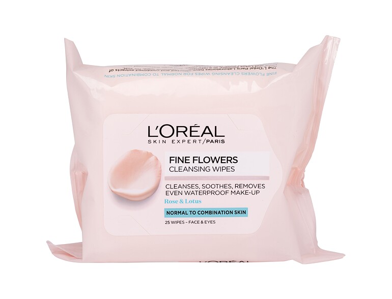 Lingettes démaquillantes L'Oréal Paris Fine Flowers 25 St.
