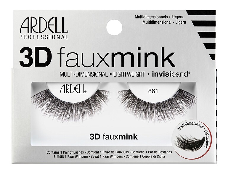 Falsche Wimpern Ardell 3D Faux Mink 861 1 St. Black