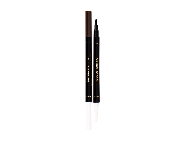 Crayon à sourcils Makeup Revolution London Revolution PRO Day & Night Brow Pen 1,6 ml Warm Brown