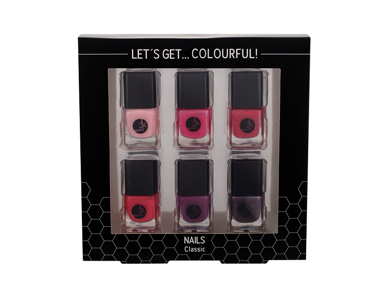 Nagellack 2K Let´s Get Colourful! Classics 5 ml Beschädigte Schachtel Sets