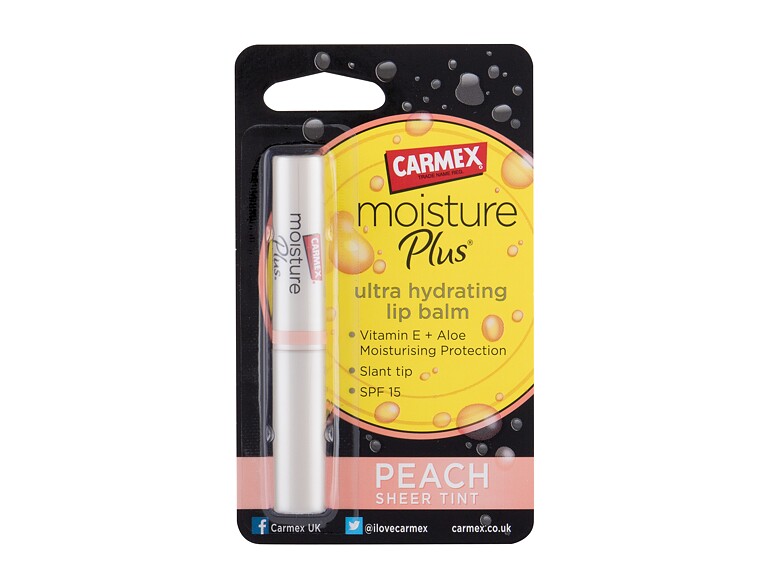 Lippenbalsam Carmex Moisture Plus SPF15 2 g Peach