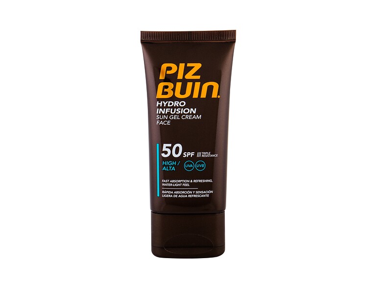 Sonnenschutz fürs Gesicht PIZ BUIN Hydro Infusion SPF50 50 ml Beschädigte Schachtel
