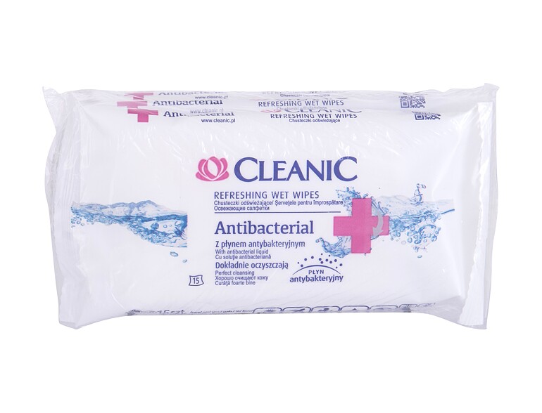 Antibakterielles Präparat Cleanic Antibacterial Refreshing 15 St. Sets
