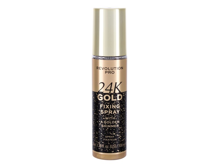 Fixateur de maquillage Makeup Revolution London Revolution PRO 24K Gold 100 ml