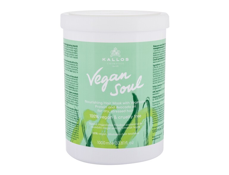 Haarmaske Kallos Cosmetics Vegan Soul Nourishing 1000 ml