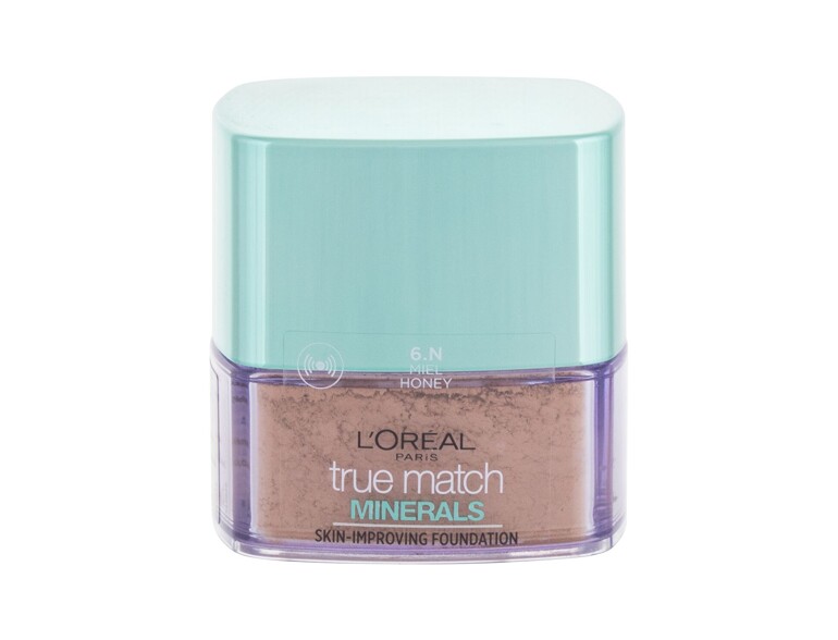 Fond de teint L'Oréal Paris True Match Minerals Skin-Improving 10 g 6.N Honey