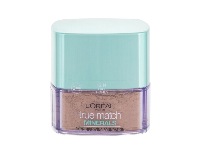 Fond de teint L'Oréal Paris True Match Minerals Skin-Improving 10 g 6.N Honey