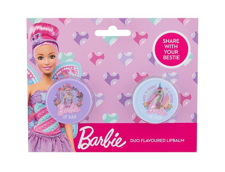 Balsamo per le labbra Barbie Barbie Duo 10 g Sets
