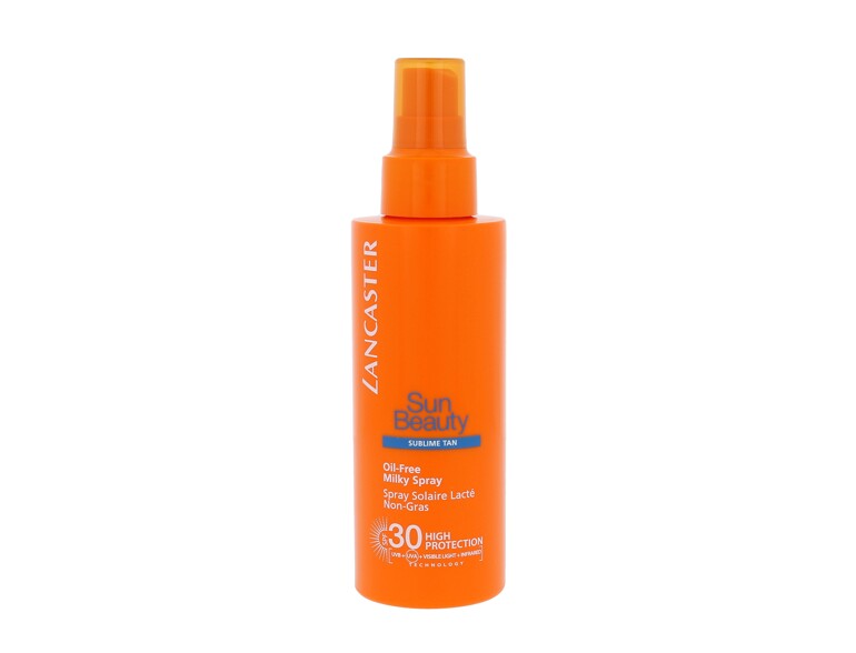 Soin solaire corps Lancaster Sun Beauty Oil-Free Milky Spray SPF30 150 ml boîte endommagée