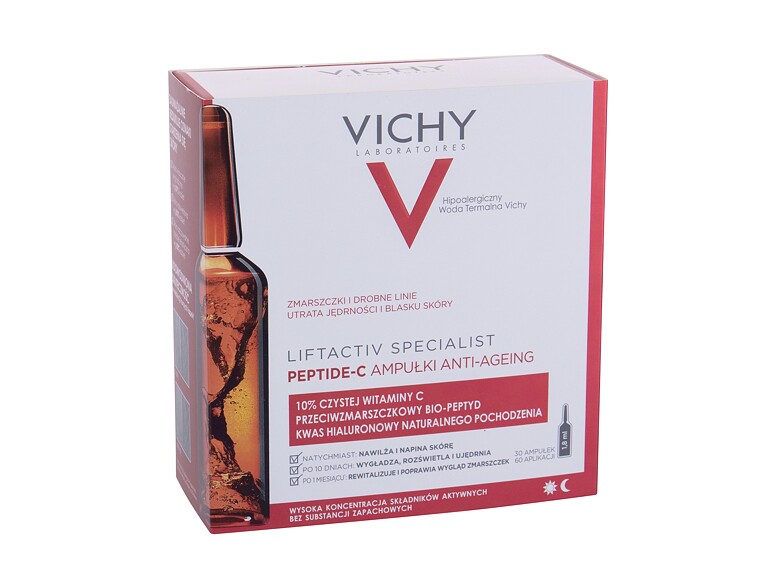 Siero per il viso Vichy Liftactiv Peptide-C Anti-Aging Ampoules 54 ml scatola danneggiata