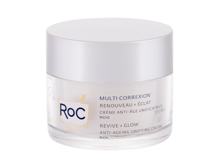 Crema giorno per il viso RoC Multi Correxion Revive + Glow Anti-Ageing Unifying Cream 50 ml scatola 