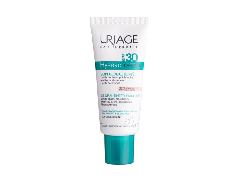 Crema giorno per il viso Uriage Hyséac 3-Regul Global Tinted Skincare SPF30 40 ml