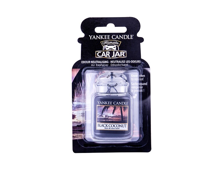 Parfum voiture Yankee Candle Black Coconut Car Jar 1 St. emballage endommagé