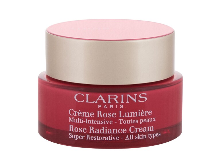 Tagescreme Clarins Rose Radiance 50 ml Beschädigte Schachtel